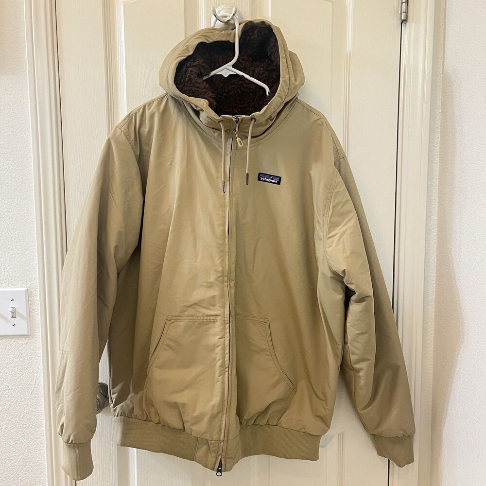 Patagonia Men's Lined Isthmus Hoody Jacket Indulated Classic Tan Size XL NWT